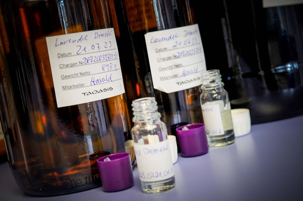 Betörender Lavendel Duft im Lipper Land - Erkundung der "Petite Provence" 22 Lavendel zur Gewinnung ätherischer Öle – „Petite Provence“ im Lipper Land. Seit mehr als zehn Jahren baut das Lipper Unternehmen „taoasis“ um Unternehmensgründer Axel Meyer diese Pflanze hier an. Foto: Oliver Abraham