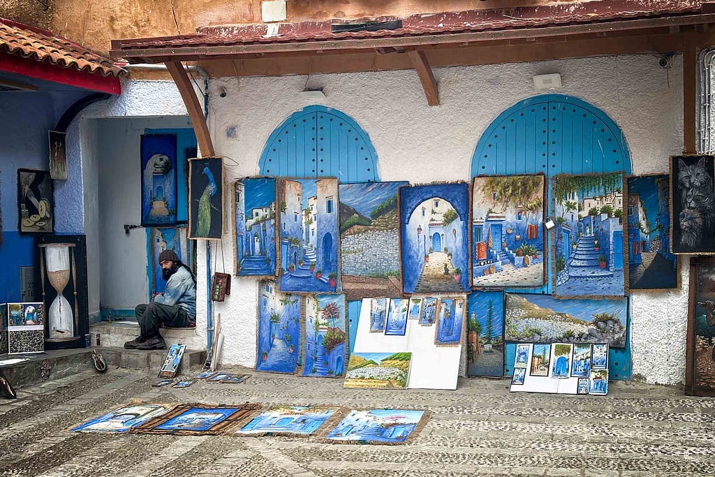 Chefchaouen – Die blaue Stadt Marokkos: Ein Märchen aus 1001 Nuancen Blau 18 Chefchaouen - Stadt der Kunst und blauen Stunden. Fotos: Mario Vedder