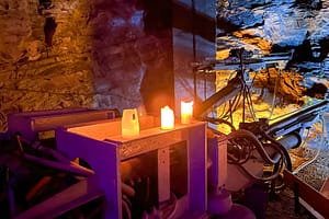 Gruben-Light-Dinner Ramsbeck: Fine Dining tief unter dem Sauerland 2 Grubendinner im stillgelegten Stollen des Besucherbergwerks Ramsbeck. Foto: Mario Vedder