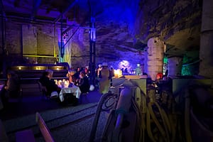 Gruben-Light-Dinner Ramsbeck: Fine Dining tief unter dem Sauerland 10 Grubendinner im stillgelegten Stollen des Besucherbergwerks Ramsbeck. Foto: Mario Vedder